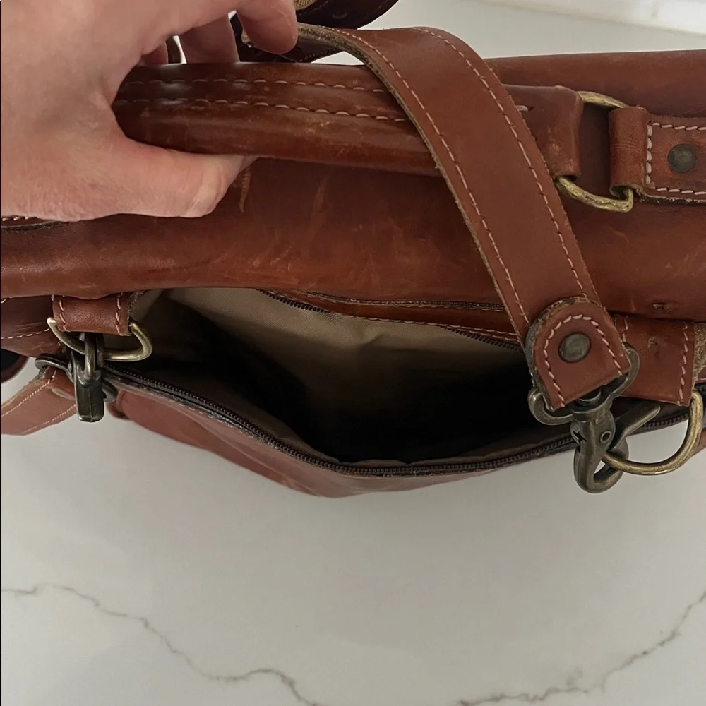Korchmar Vintage Leather Messenger Bag Briefcase